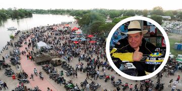 Emilio Scotto en la la Expo Moto de Gualeguaychú