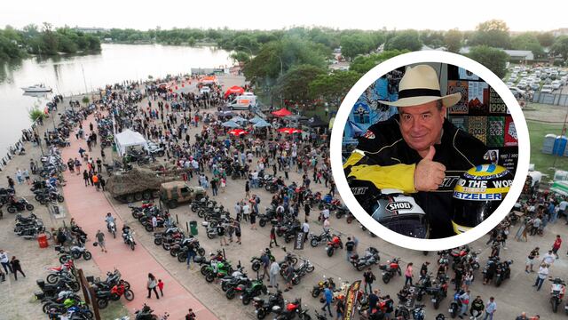 Emilio Scotto en la la Expo Moto de Gualeguaychú