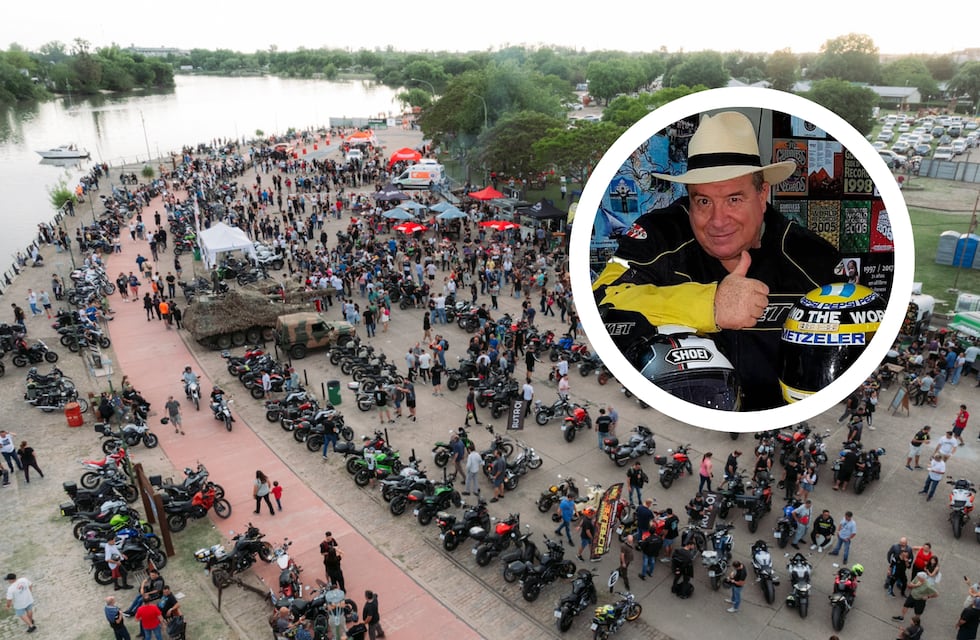 Emilio Scotto el padrino de la Expo Moto visitó Gualeguaychú
