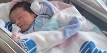 Theo, el primer bebé de San Juan en este 2024.