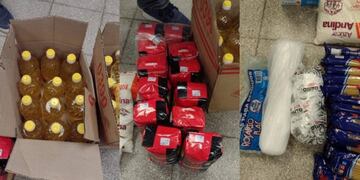 Elementos que habían robado los agentes penitenciarios