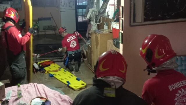 Una mujer de 78 años cayó a la cámara séptica de su vivienda.