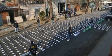 Secuestraron más de 1.600 kilos de cocaína en Rosario con destino a Dubai.