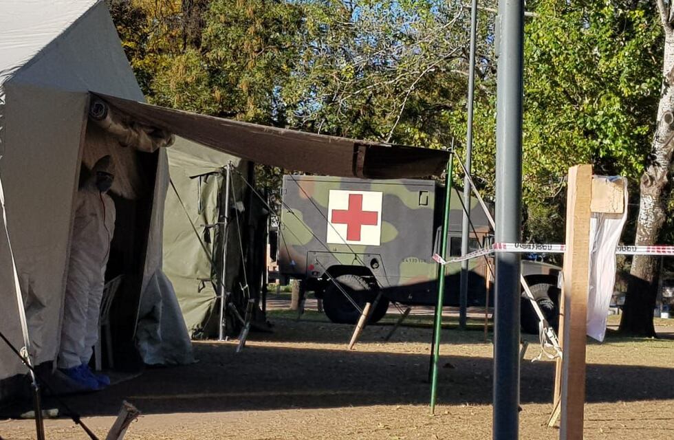 Unquillo: instalaron un Hospital Militar de Campaña para la atención de casos Covid