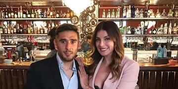 Eduardo Salvio y Magalí Aravena.