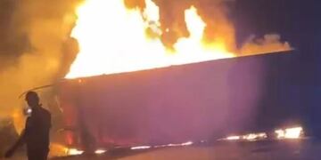 Un camionero falleció calcinado tras incendiarse su vehículo en Fachinal.
