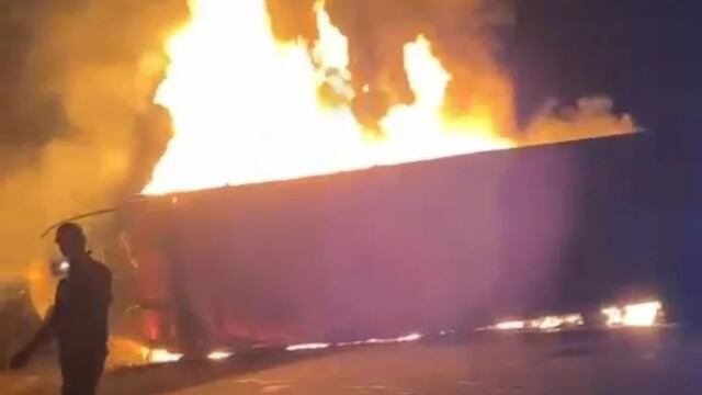 Un camionero falleció calcinado tras incendiarse su vehículo en Fachinal.