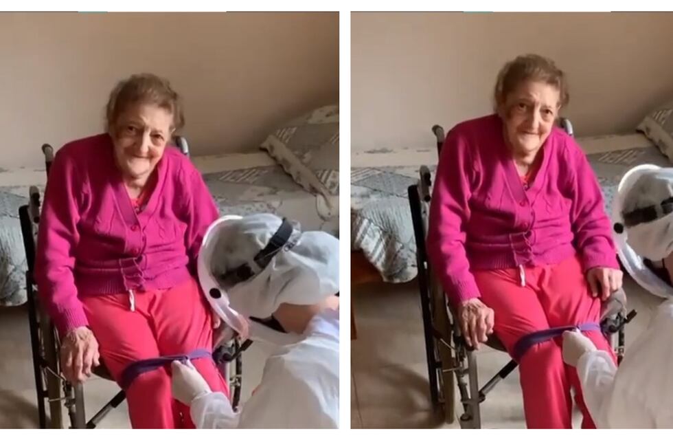 Viralazo cordobés: Olguita, a puro humor y risas en el geriátrico