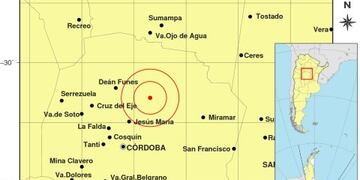 El sismo tuvo epicentro en el norte de Jesús María, en cercanías a Cañada de Luque.