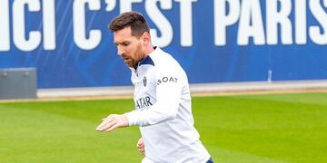 Messi volvió a los entrenamientos del PSG.