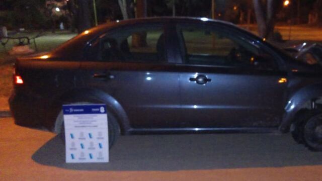 Auto secuestrado y su conductor fue detenido