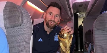 El rosarino se llevó el trofeo de tierras árabes el domingo 18 de diciembre de 2022.