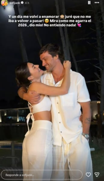 Sofía "Jujuy" Jiménez y su novio.