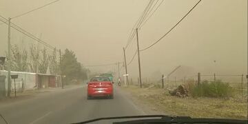 Fuertes ráfagas de viento en Mendoza.