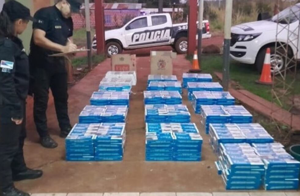 Hallan un cargamento de cigarrillos ilegales en Santiago de Liniers