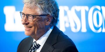 La innovadora forma de aportar sus esfuerzos para el cuidado del agua de Bill Gates. Foto: Gian Ehrenzeller/Keystone/AP.