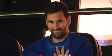 Lionel Messi vio la victoria del PSG ante Montpellier desde la platea.
