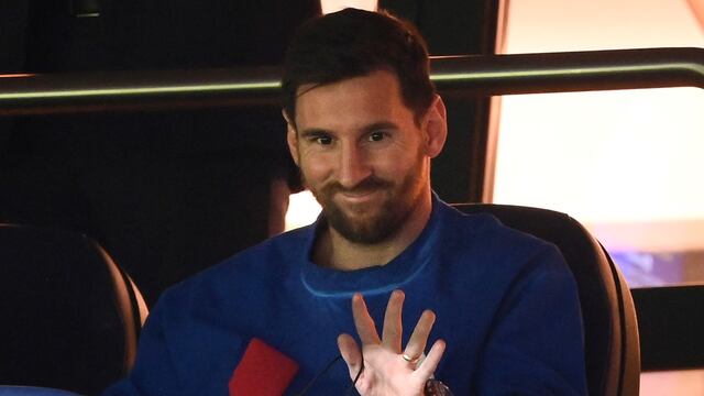 Lionel Messi vio la victoria del PSG ante Montpellier desde la platea.