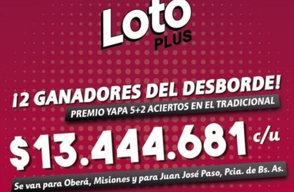 Un obereño se hizo millonario con el Loto Plus