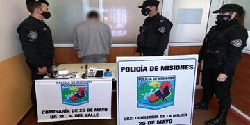 Terminó detenido luego de robar una casa en 25 de Mayo.