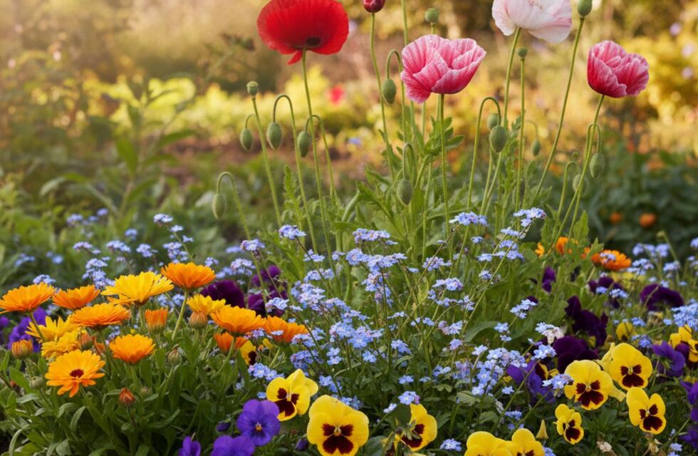 Cuáles son las tres plantas que se siembran en octubre y florecen en verano
