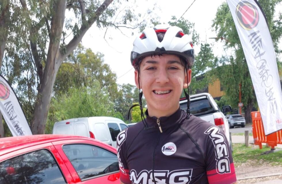Francisco Romero compitió en la última fecha del Campeonato Provincial de Mountain Bike en Carlos Paz