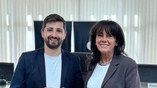 El concejal Juan Senn y la empresaria Rita Lehmann