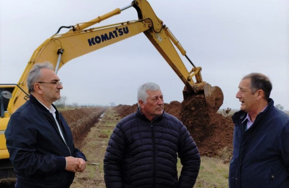 Avanza la obra de canalización del Bajo Peretti, en el sur de Rafaela