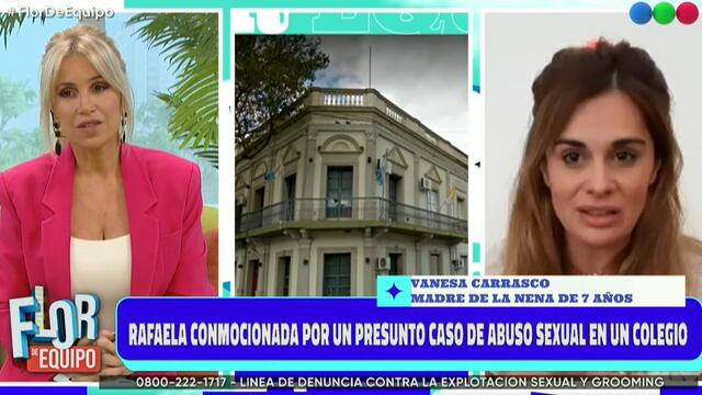 Florencia Peña entrevistó a Vanesa, la mamá de la nena abusada en el Colegio San José.