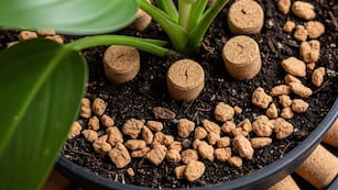 No es por moda: el verdadero motivo por el que se coloca corchos en la tierra de las plantas