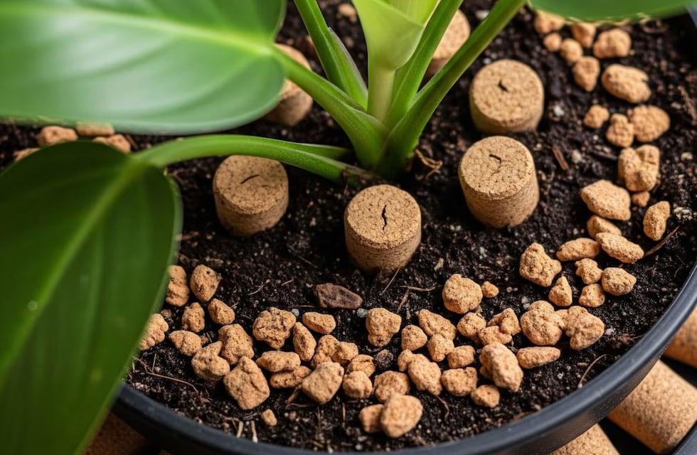 No es por moda: el verdadero motivo por el que se coloca corchos en la tierra de las plantas