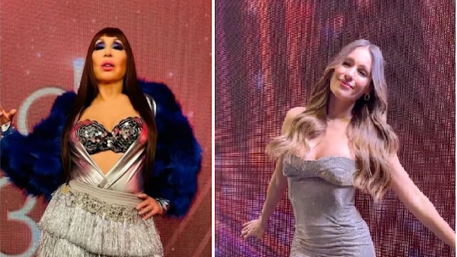 Moria Casán y Pampita, exponentes del silver look en la pista del Bailando