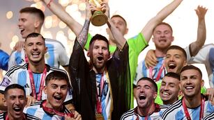 El astro rosarino se coronó con la Selección en tierras árabes.