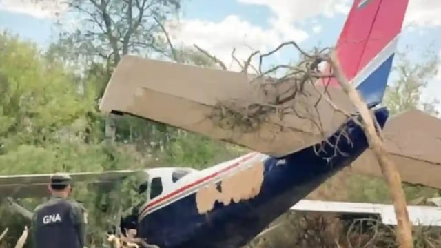 Una avioneta con 130 kilos de cocaína se precipitó en Salta (Gentileza).