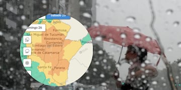 Alertas amarilla y naranja por tormentas en la provincia
