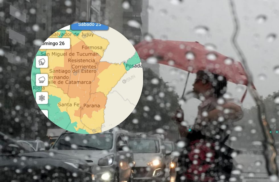 Alertas amarilla y naranja por tormentas en la provincia: recomiendan extremar precauciones