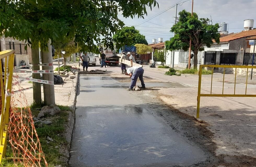 El Municipio informó que sigue la reparación de hormigonado en calles de la ciudad