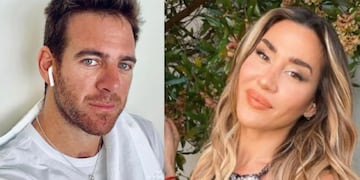 Juan Martín del Potro y Jimena Barón.