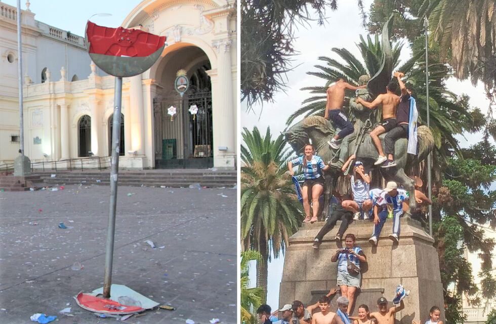 Plaza Belgrano: el vandalismo empañó la algarabía general del festejo