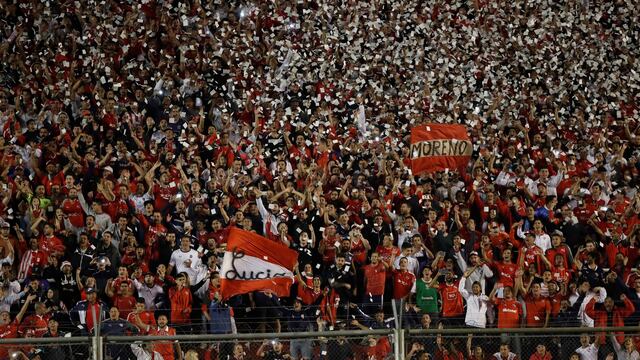 La hinchada de Independiente.