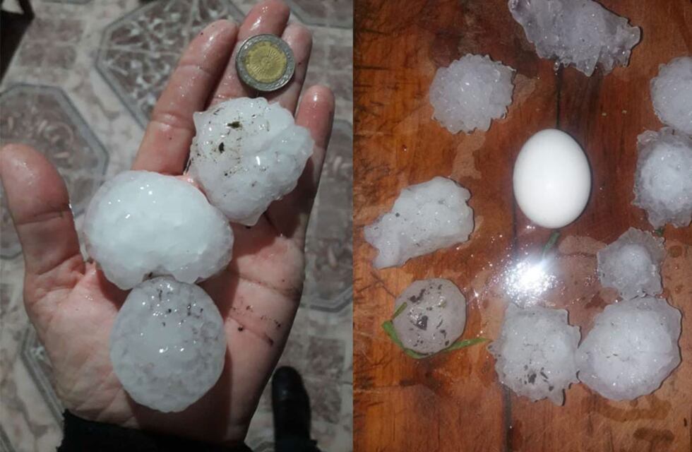 Importante granizada sorprende a Concepción del Uruguay