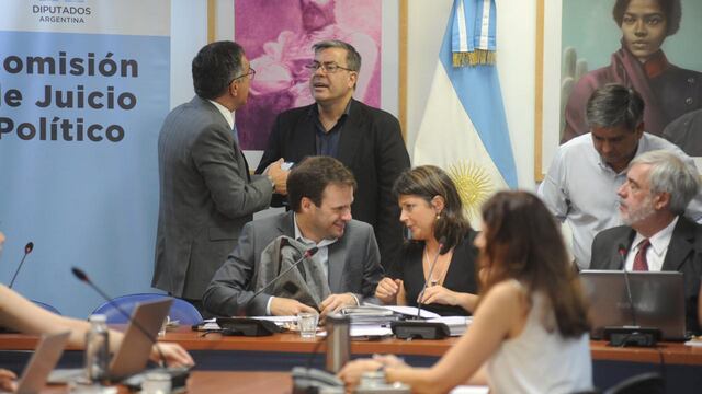 Los diputados Carolina Gaillard y Juan Manuel López, presidenta y vice de la Comisión de Juicio Político (Foto: Federico López claro)