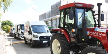 Exhibieron la maquinaria adquirida