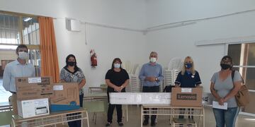 Alcides Calvo recorrió la localidad de San Vicente