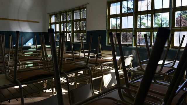 Aula vacia, paro docente.  2