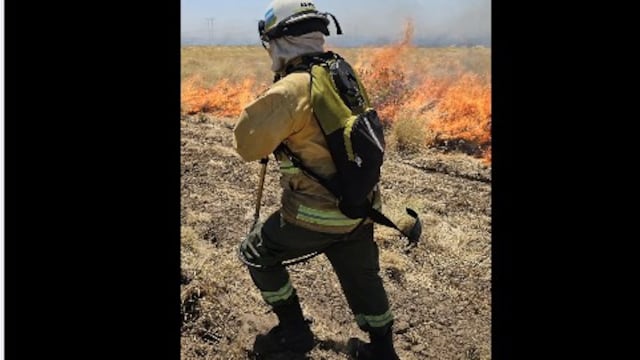 Incendio en el basural a cielo abierto de Punta Alta.