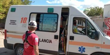 Panadero quedó atrapado en la sonadora