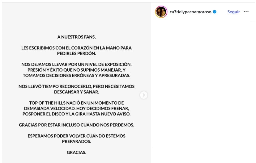 El anuncio de Ca7riel y Paco Amoroso