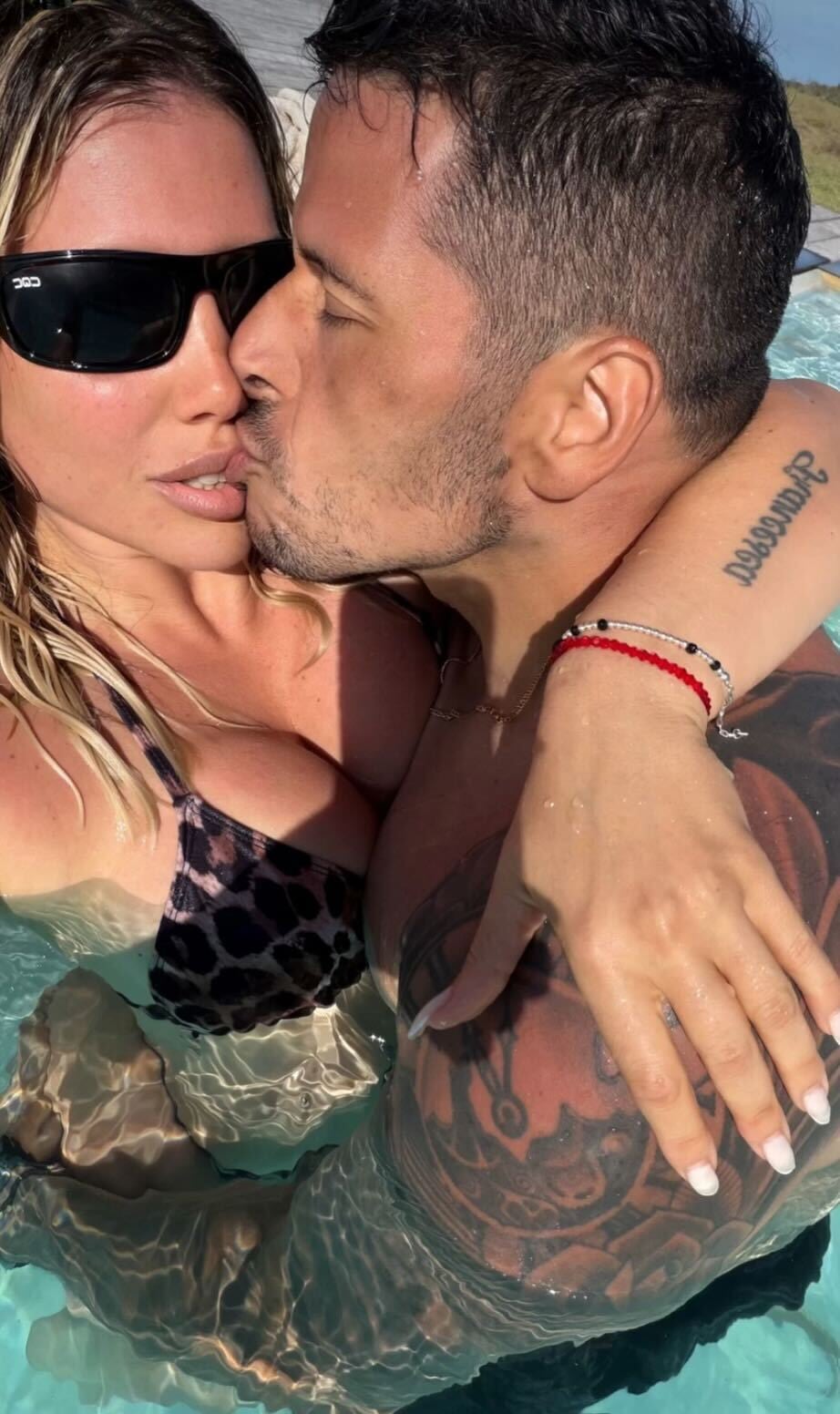 Así celebraron Navidad Wanda Nara y Martín Migueles.