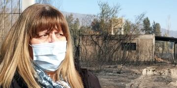 Graciela Cerdera estaba trabajando en el momento en el que las llamas llegaron hasta su casa en el incendio.